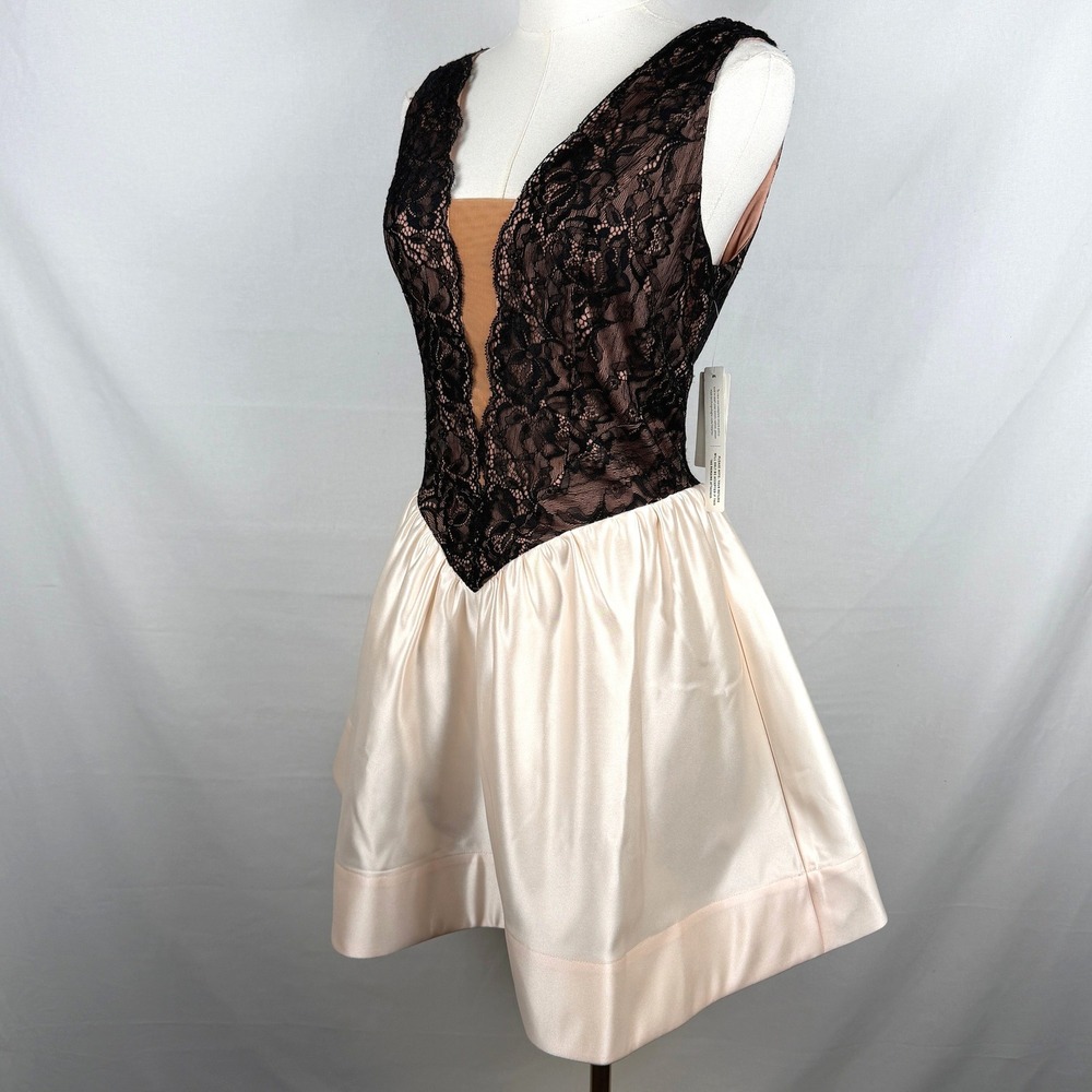 NWT Maeve Anthropologie Twofer Basque Waist Mini Dress 4 Coquette Audrey Hepburn - Picture 3 of 9